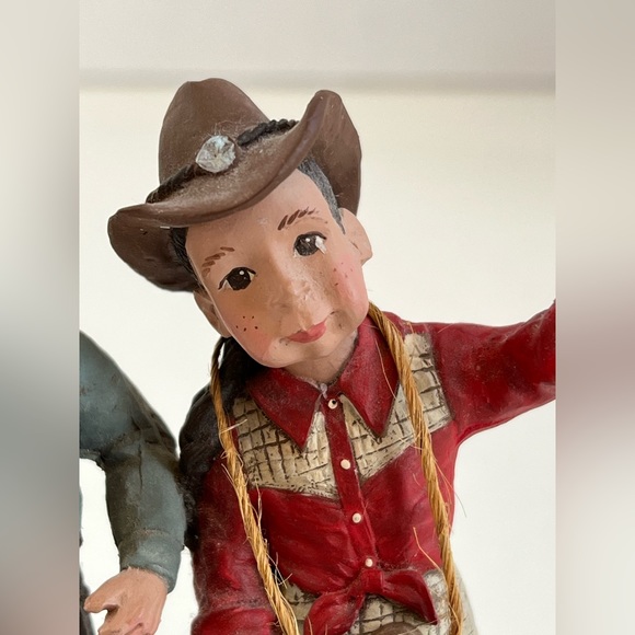 Sarah’s Attic Figurine Sally Booba and Jack Boy Saturday Night Roundup 1994 - Picture 8 of 16